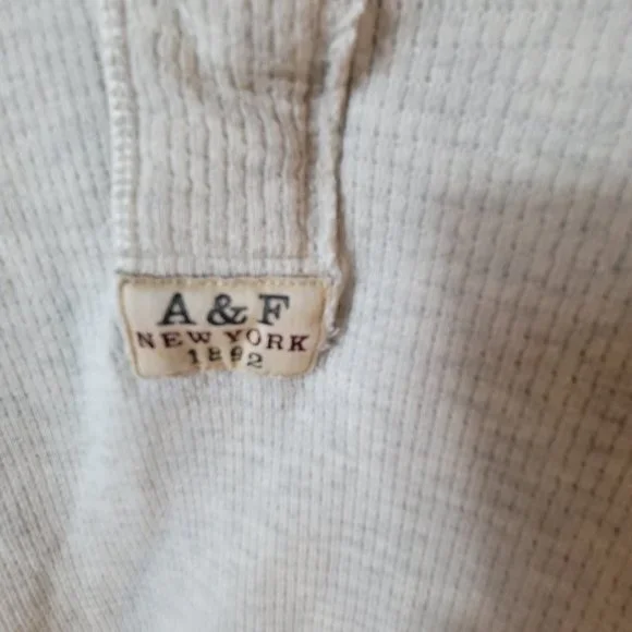 Vintage Abercrombie & Fitch Wheat Long Sleeve Thermal Large - Picture 4 of 13